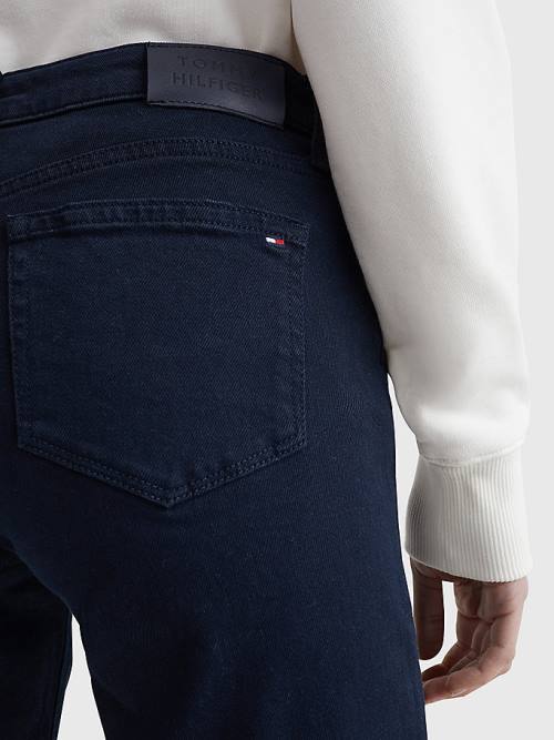 Tommy Hilfiger Venice Slim White Denim Ženske Kratke Hlače Modra | TH596HTR