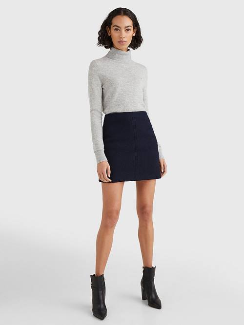 Tommy Hilfiger Virgin Wool Mini Ženske Krilo Modra | TH069HVQ