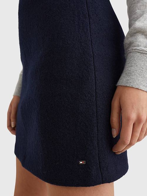 Tommy Hilfiger Virgin Wool Mini Ženske Krilo Modra | TH069HVQ