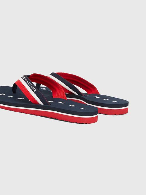 Tommy Hilfiger Webbing Beach Ženske Sandali Modra | TH237GCX