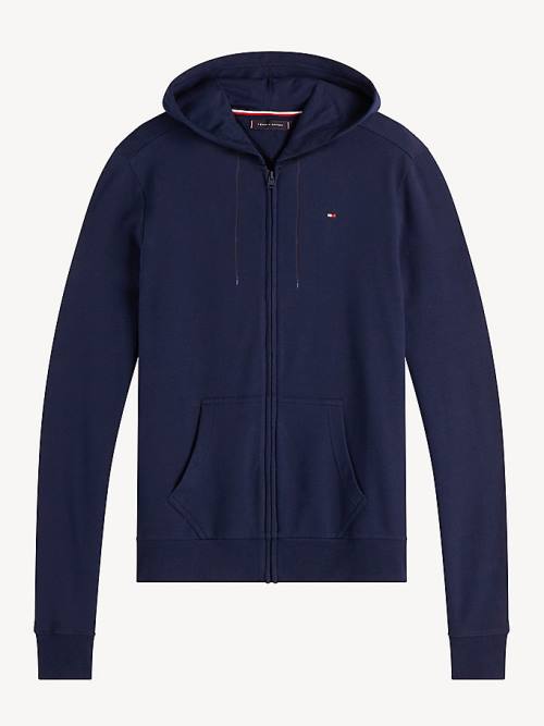 Tommy Hilfiger Zip-Thru Moški Pižama Modra | TH571ZKS