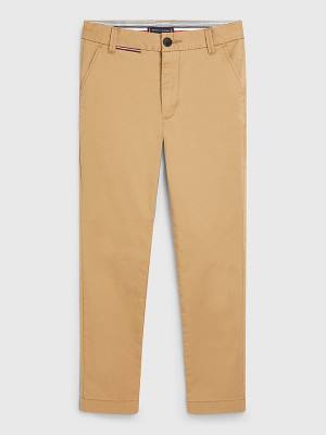 Tommy Hilfiger 1985 Essential Chinos Fantje Hlače Kaki | TH431UNX