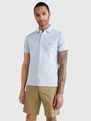 Tommy Hilfiger 1985 Essential Slim Fit Moški Polo Majica Modra | TH284FYZ