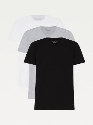 Tommy Hilfiger 3-Pack Premium Essential Crew Neck Moški Pižama Črna | TH601CGW