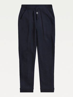 Tommy Hilfiger Adaptive Drawstring Joggers Moški Hlače Modra | TH623FIT