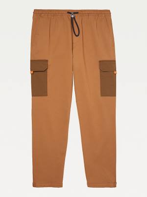 Tommy Hilfiger Adaptive Elasticated Cargo Joggers Moški Hlače Rjav | TH047VOP