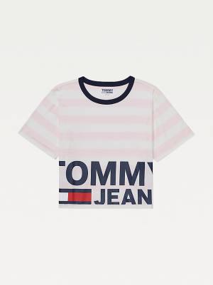 Tommy Hilfiger Adaptive Organic Cotton Ženske Majice Roza | TH857NUD