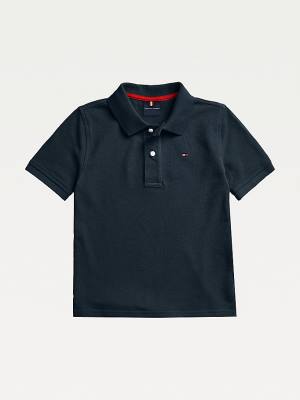 Tommy Hilfiger Adaptive Short Sleeve Polo Fantje Majice Modra | TH274XNF