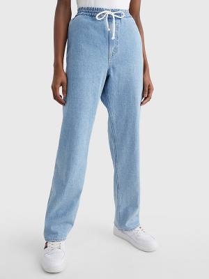 Tommy Hilfiger Betsy Drawstring Faded Jogger Ženske Kavbojke Denim | TH236JCT