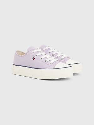 Tommy Hilfiger Canvas Chunky Low-Top Dekleta Superge Vijolična | TH584JSC