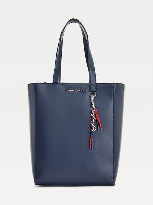 Tommy Hilfiger Charm Tote Ženske Torbice Modra | TH518YJR