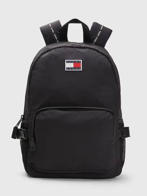 Tommy Hilfiger Colour-Blocked Backpack Moški Torbice Črna | TH395VOK