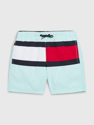 Tommy Hilfiger Colour-Blocked Mid Length Shorts Fantje Kopalke Modra | TH145RYV