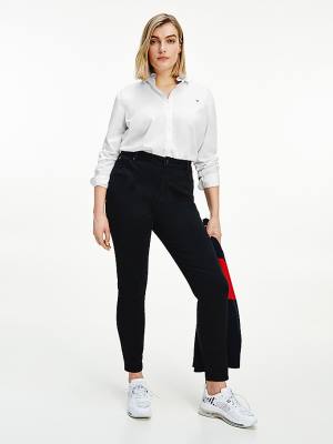 Tommy Hilfiger Curve Harlem High Rise Ultra Skinny Black Ženske Kavbojke Črna | TH275DSN