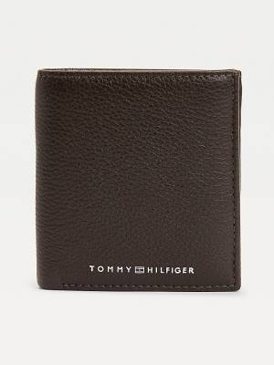 Tommy Hilfiger Downtown Leather Trifold Moški Denarnice Rjav | TH213UCY