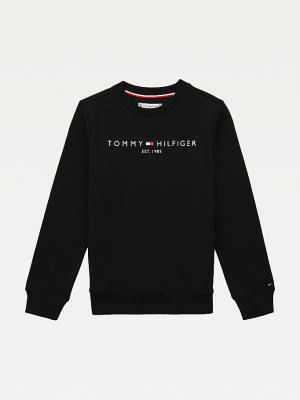 Tommy Hilfiger Essential Logo Dekleta Pulover Črna | TH375AXM