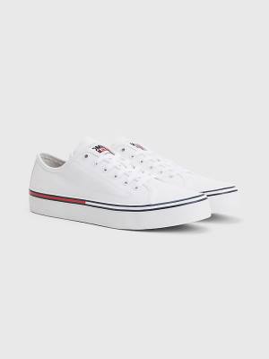 Tommy Hilfiger Essential Low-Cut Moški Superge Bela | TH841KCS