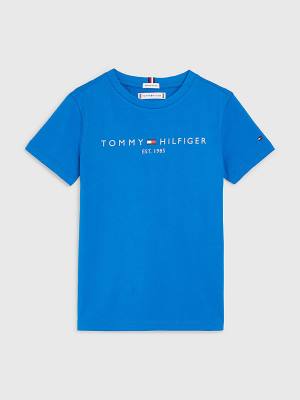 Tommy Hilfiger Essential Organic Cotton Fantje Majice Modra | TH890QVH