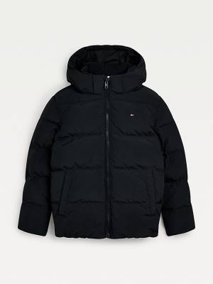 Tommy Hilfiger Essential Padded Back Logo Fantje Jakne Črna | TH475DAI