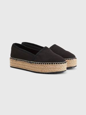 Tommy Hilfiger Flatform Espadrilles Ženske Loafers Črna | TH651XCB