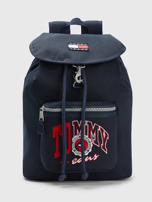 Tommy Hilfiger Heritage Logo Backpack Moški Torbice Modra | TH812UMW