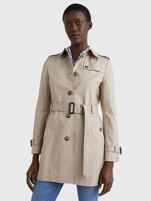 Tommy Hilfiger Heritage Single Breasted Trench Ženske Plašč Siva | TH510KLE