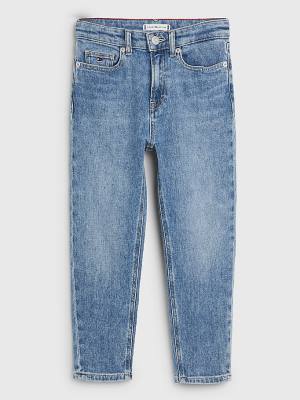 Tommy Hilfiger High Rise Tapered Dekleta Kavbojke Denim | TH710NOR