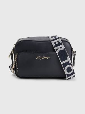 Tommy Hilfiger Iconic Signature Camera Ženske Torbice Modra | TH063DXL