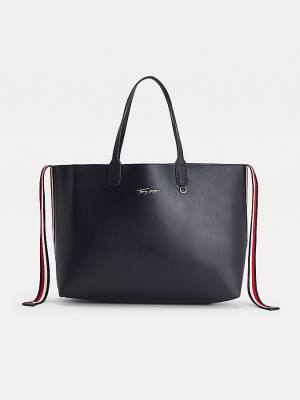 Tommy Hilfiger Iconic Tote Ženske Torbice Modra | TH379PJZ