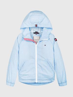 Tommy Hilfiger Ithaca Stripe Windbreaker Dekleta Jakne Modra | TH248YOH