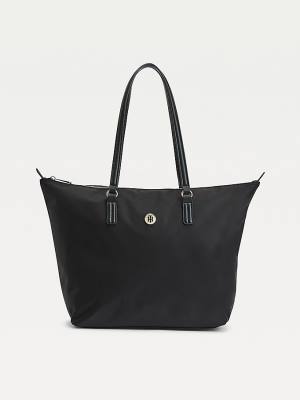 Tommy Hilfiger Large Recycled Tote Ženske Torbice Črna | TH321TIG