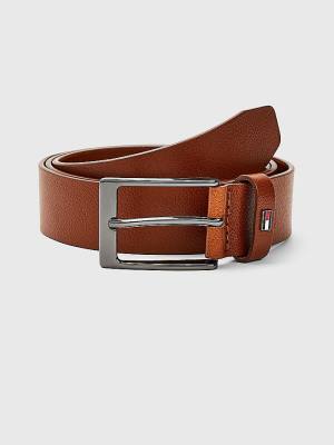 Tommy Hilfiger Layton Adjustable Leather Moški Pas Za Hlače Rjav | TH178WKE