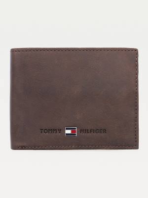 Tommy Hilfiger Leather Flap Moški Denarnice Rjav | TH084DVQ