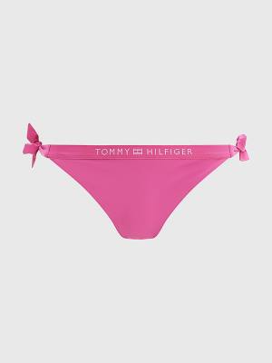 Tommy Hilfiger Logo Waistband Cheeky Fit Bikini Bottoms Ženske Kopalke Roza | TH724ZGL