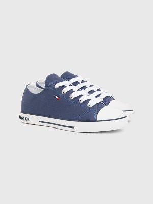 Tommy Hilfiger Low-Top Dekleta Superge Modra | TH509VKY