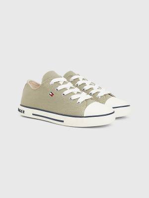 Tommy Hilfiger Low-Top Fantje Superge Zelena | TH847CID