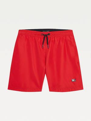 Tommy Hilfiger Mid Length Shorts Fantje Kopalke Rdeča | TH396OJF