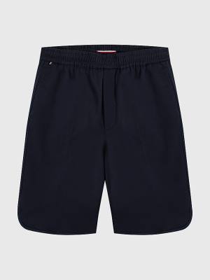 Tommy Hilfiger Murray Wide Fit Twill Moški Kratke Hlače Modra | TH547KET