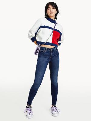 Tommy Hilfiger Nora Mid Rise Skinny Ženske Kavbojke Denim | TH360WEX