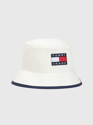 Tommy Hilfiger Organic Cotton Bucket Ženske Kapa Bela | TH243PWI