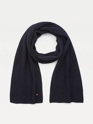 Tommy Hilfiger Pima Cotton Cashmere Moški Šal Modra | TH128MNJ