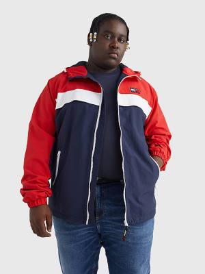 Tommy Hilfiger Plus Chicago Windbreaker Moški Jakne Modra | TH950GJO