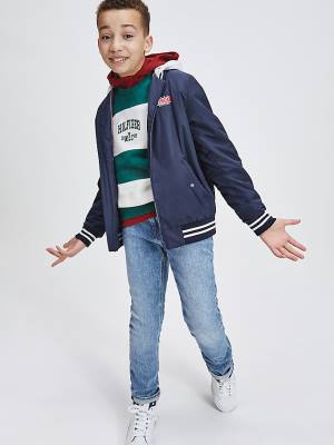 Tommy Hilfiger Recycled Bomber Dekleta Jakne Modra | TH173QKZ