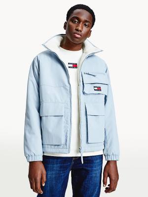 Tommy Hilfiger Recycled Reversible Sherpa Moški Jakne Modra | TH819IQS