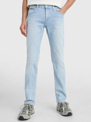 Tommy Hilfiger Scanton Slim Faded Moški Kavbojke Denim | TH689CKD