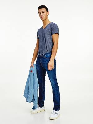 Tommy Hilfiger Scanton Slim Fit Faded Moški Kavbojke Denim | TH714JPR