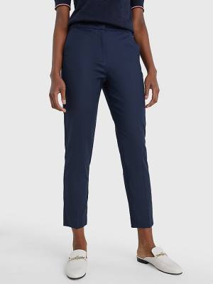 Tommy Hilfiger Slim Ankle Ženske Hlače Modra | TH782ECX