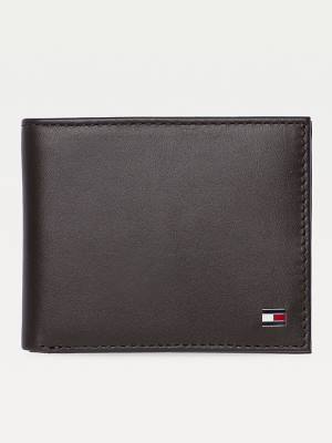 Tommy Hilfiger Small Embossed Bifold Moški Denarnice Rjav | TH436ZVP