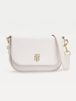 Tommy Hilfiger Small Monogram Crossover Ženske Torbice Bela | TH027DXI