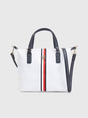 Tommy Hilfiger Small Signature Tote Ženske Torbice Bela | TH218WKO